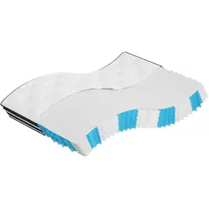 vidaXL Matelas à ressorts ensachés moyen 140x190 cm pas cher
