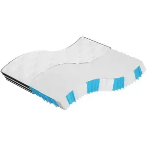 vidaXL Matelas à ressorts ensachés moyen 160x200 cm pas cher