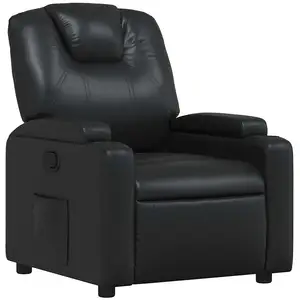 Comparateur de prix : vidaXL Fauteuil inclinable Noir Similicuir