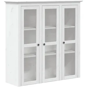 Comparateur de prix : vidaXL Buffet BODO blanc 115,5x43x200,5 cm bois massif de pin