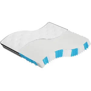 vidaXL Matelas à ressorts ensachés moyen 180x200 cm pas cher