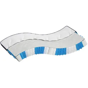 vidaXL Matelas à ressorts ensachés dureté moyenne 100x200 cm pas cher