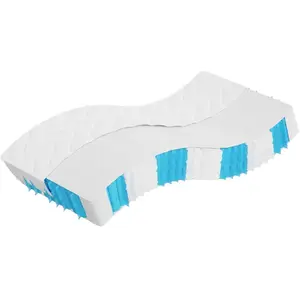 vidaXL Matelas à ressorts ensachés dureté moyenne 90x190 cm pas cher