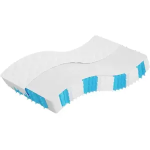 vidaXL Matelas à ressorts ensachés dureté moyenne 140x190 cm pas cher