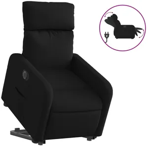 Comparateur de prix : vidaXL Fauteuil inclinable électrique noir tissu
