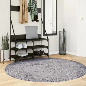 Comparateur de prix : Vidaxl tapis shaggy pamplona poils longs moderne bleu ø 200 cm