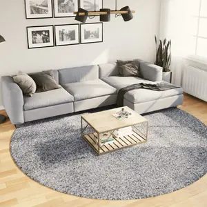 Comparateur de prix : Vidaxl tapis shaggy pamplona poils longs moderne bleu ø 280 cm