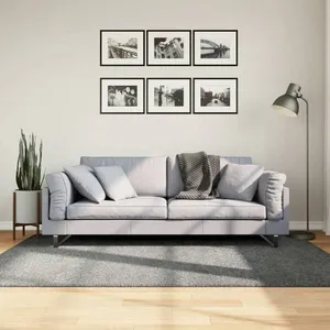 Comparateur de prix : Vidaxl - Tapis shaggy pamplona poils longs moderne vert 140x200 cm