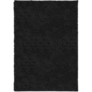 Vidaxl - Tapis shaggy pamplona poils longs moderne noir 160x230 cm pas cher