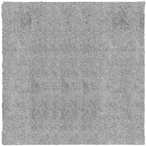 Vidaxl tapis shaggy pamplona poils longs moderne gris 240x240 cm pas cher