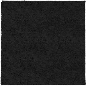 vidaXL Tapis shaggy PAMPLONA poils longs moderne noir 120x120 cm pas cher