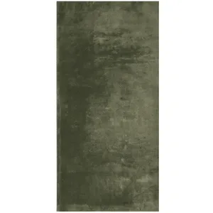 Comparateur de prix : vidaXL Tapis HUARTE à poils courts doux lavable vert forêt 100x200 cm