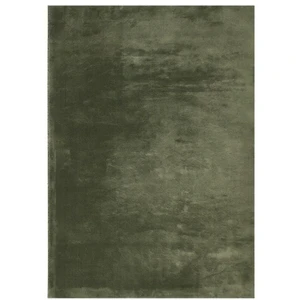 vidaXL Tapis HUARTE à poils courts doux lavable vert forêt 140x200 cm pas cher