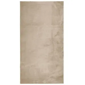 Comparateur de prix : vidaXL Tapis HUARTE à poils courts doux et lavable sable 80x150 cm