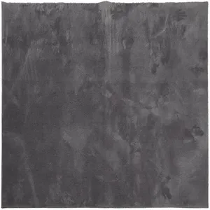 vidaXL Tapis HUARTE à poils courts doux lavable anthracite 200x200 cm pas cher