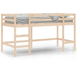 Comparateur de prix : vidaXL Lit mezzanine enfants échelle 80x200 cm bois pin massif