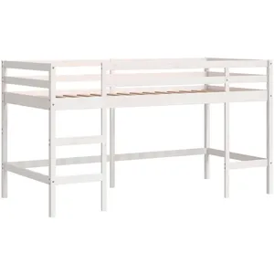Comparateur de prix : vidaXL Lit mezzanine enfants échelle 90x190 cm bois pin massif