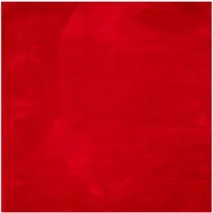 vidaXL Tapis HUARTE à poils courts doux et lavable rouge 160x160 cm pas cher