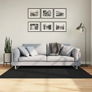 Comparateur de prix : vidaXL Tapis HUARTE à poils courts doux et lavable noir 120x170 cm