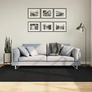 Comparateur de prix : vidaXL Tapis HUARTE à poils courts doux et lavable noir 160x230 cm