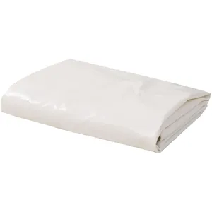 vidaXL Cadre de lit avec tête de lit blanc 135x190cm bois d'ingénierie pas cher