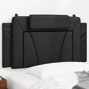 Comparateur de prix : vidaXL Coussin de tête de lit noir 100 cm similicuir