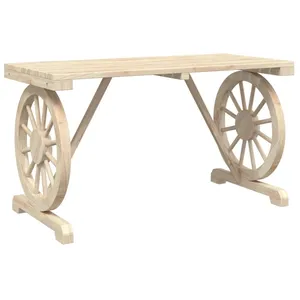 vidaXL Table de jardin 115x55x65 cm bois de sapin massif pas cher