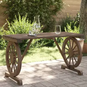 vidaXL Table de jardin 115x55x65 cm bois de sapin massif pas cher