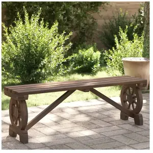 vidaXL Banc de jardin 115 cm bois de sapin massif pas cher