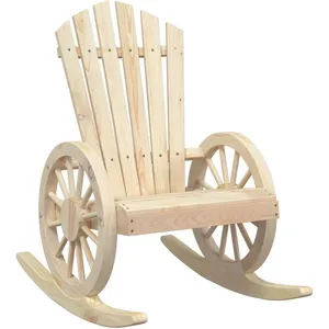 vidaXL Chaise à bascule Adirondack bois de sapin massif pas cher