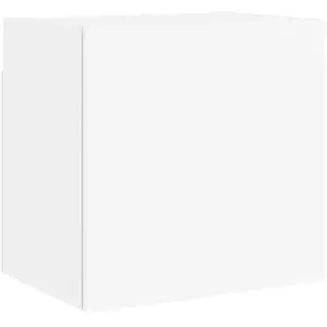 vidaXL Meuble TV mural blanc 40,5x30x40 cm bois d'ingénierie pas cher