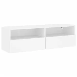 Comparateur de prix : vidaXL Meuble TV mural blanc 100x30x30 cm bois d'ingénierie