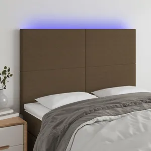 Comparateur de prix : vidaXL Table de chevet murale avec lumières LED chêne fumé