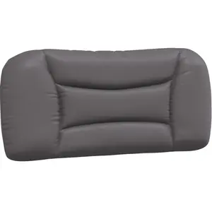 vidaXL Coussin de tête de lit gris 90 cm similicuir pas cher