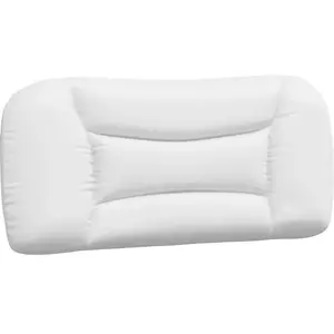 vidaXL Coussin de tête de lit blanc 90 cm similicuir pas cher