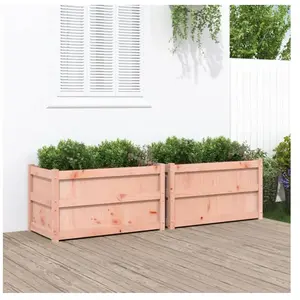 vidaXL Jardinières 2 pcs bois massif douglas pas cher