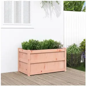 vidaXL Jardinière 90x50x50 cm bois massif douglas pas cher