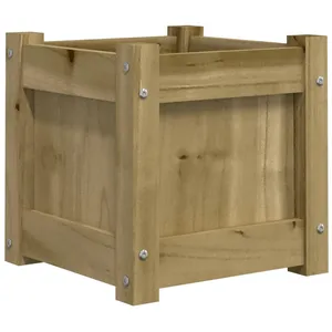 vidaXL Jardinière 31x31x31 cm bois de pin imprégné pas cher