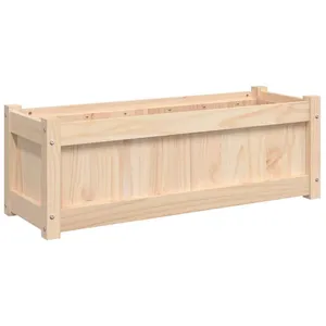 Comparateur de prix : vidaXL Jardinière d'extérieur 90x31x31 cm bois de pin massif