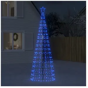 vidaXL Arbre de Noël lumineux avec pointes 570 LED bleu 300 cm