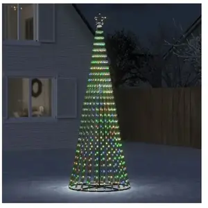 vidaXL Arbre de Noël lumineux conique 688 LED colorées 300 cmVendu parcarrefour