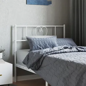 Comparateur de prix : vidaXL Tête de lit métal blanc 75 cm