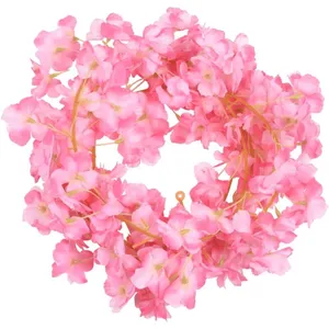 Comparateur de prix : vidaXL Guirlandes de fleurs artificielles 6 pcs rose foncé 180 cm