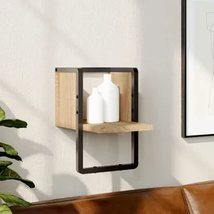 vidaXL Étagère murale avec barre chêne sonoma 20x25x30 cmVendu parcarrefour