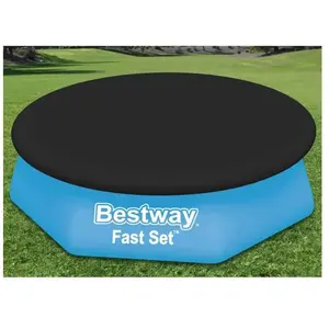 Comparateur de prix : Couverture de piscine Flowclear Fast Set 240 cm Bestway Noir