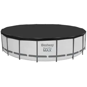 Comparateur de prix : Bestway - Couverture de piscine Flowclear Fast Set 555 cm Noir