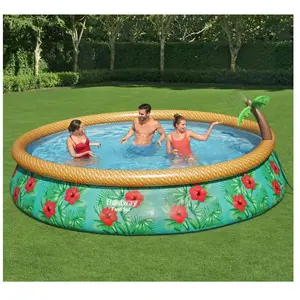 Bestway Bestway Ensemble de piscine gonflable Paradise Palms 457x84 cm pas cher