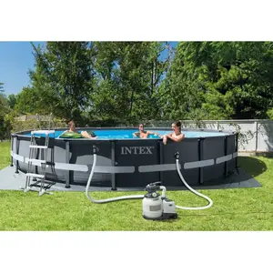 Intex Intex Ensemble de piscine ronde Ultra XTR Frame 610x122 cm pas cher