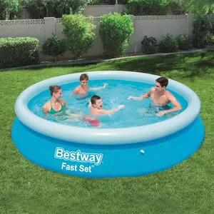 Comparateur de prix : Bestway Bestway Piscine gonflable Fast Set Rond 366 x 76 cm 57273