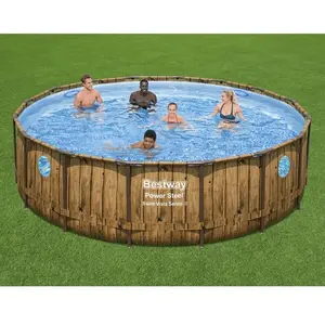 Comparateur de prix : Bestway Bestway Ensemble de piscine Power Steel 488x122 cm